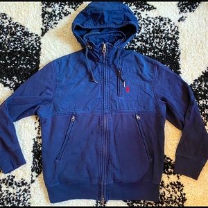 Men’s Polo Coat - Sweatshirt Lower, Jacket Upper